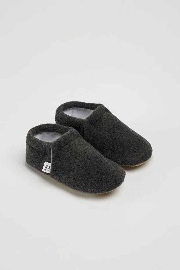 Детские пинетки из флиса с нескользящей подошвой, Babyzilla, Anthracite