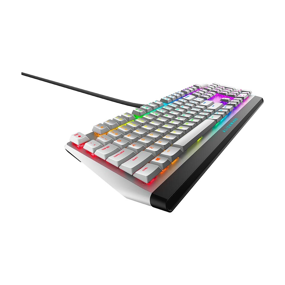 Игровая проводная клавиатура Alienware AW510K, Cherry MX low profile Red, белый, английская раскладка — фото 2