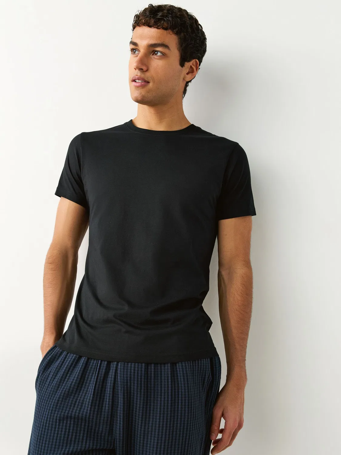 Футболки с коротким рукавом, 5 шт., Slim Fit Next, черный — фото 2