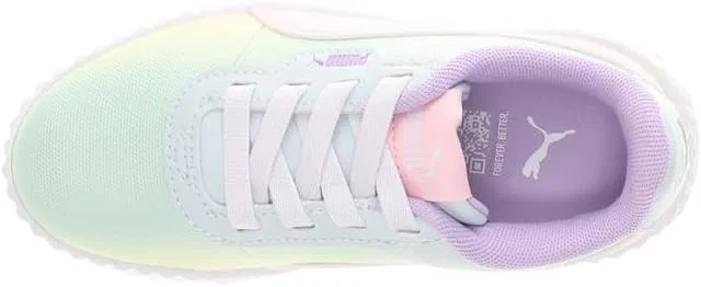 Детские кроссовки для девочек с принтом Sweet Treat PUMA, Green — фото 4