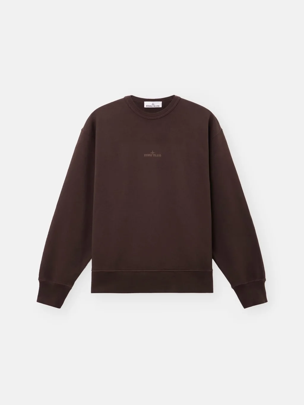 Мужской свитшот Stone Island Oversized-fit Crewneck With 'camo Compass' Print, бордовый — фото 2