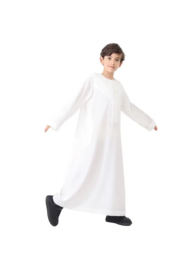 Халат с длинным рукавом Kaftan Robe Nibeminent, белый — фото 2