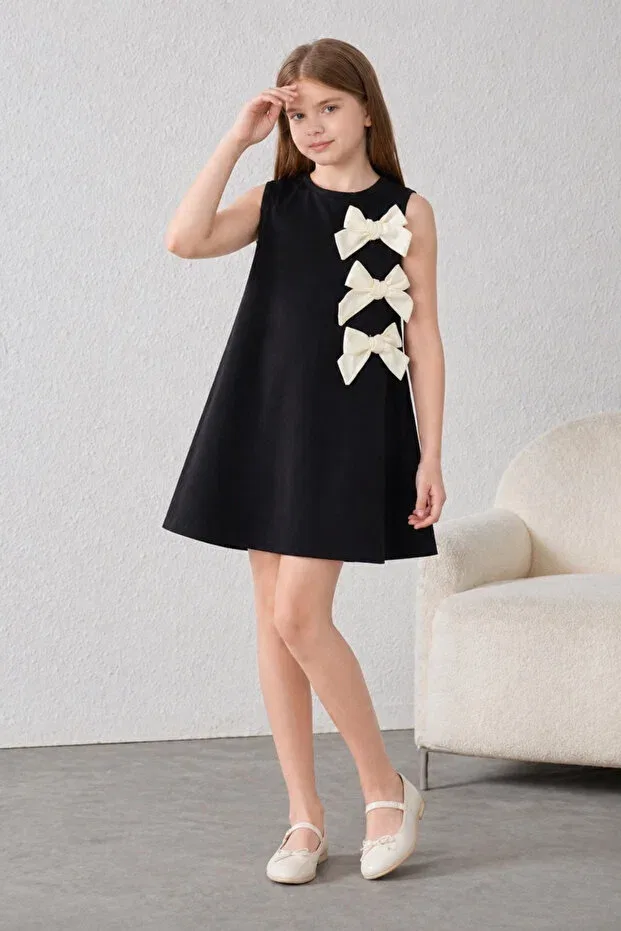 Детское платье для девочек хлопковое Fesshera Kids, Black