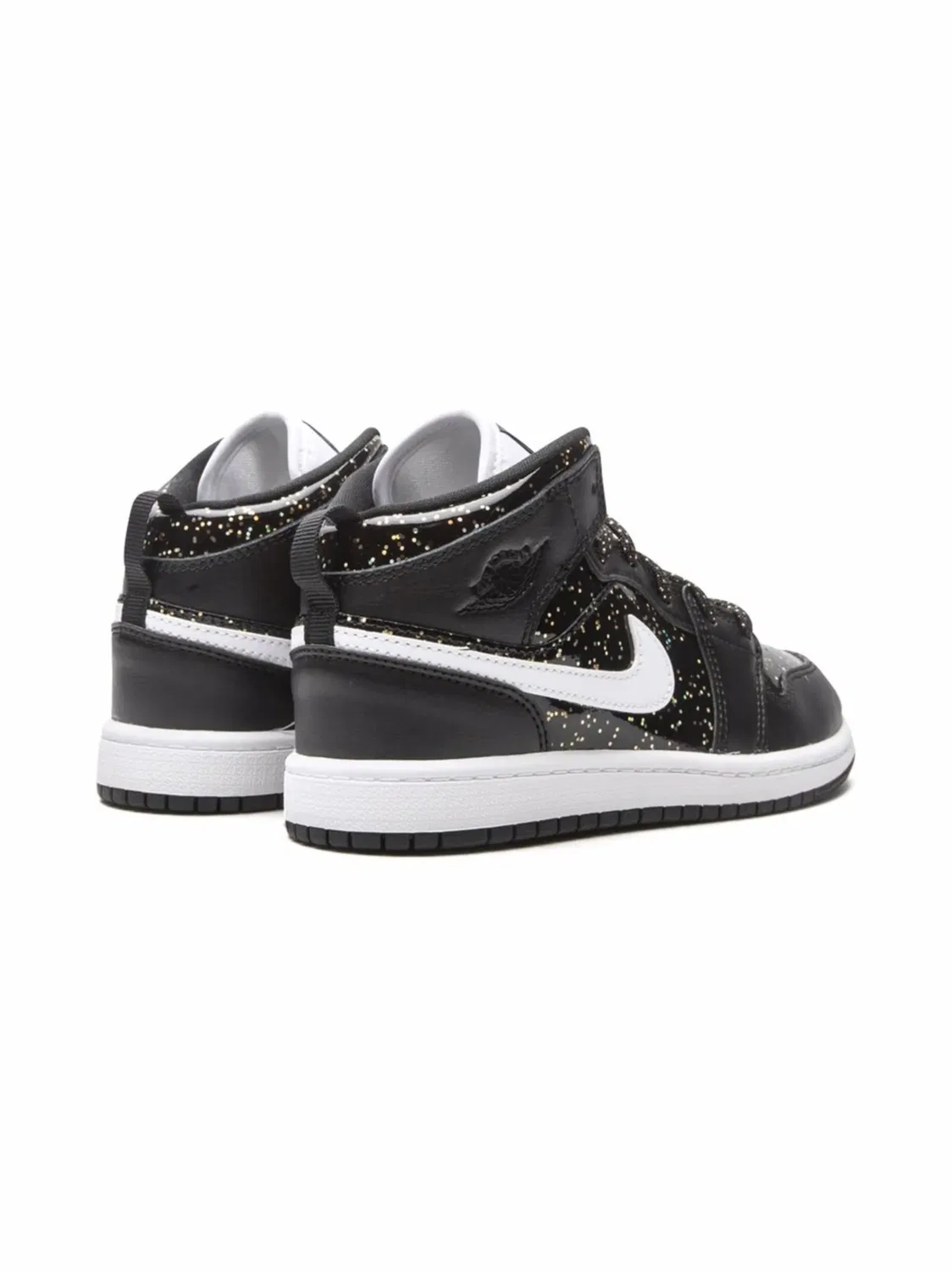 Кроссовки Jordan 1 Mid SE "Черный Блестк" — фото 3