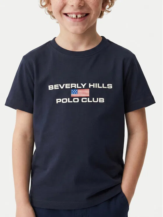 Футболка regular fit Beverly Hills Polo Club, темно-синий — фото 3