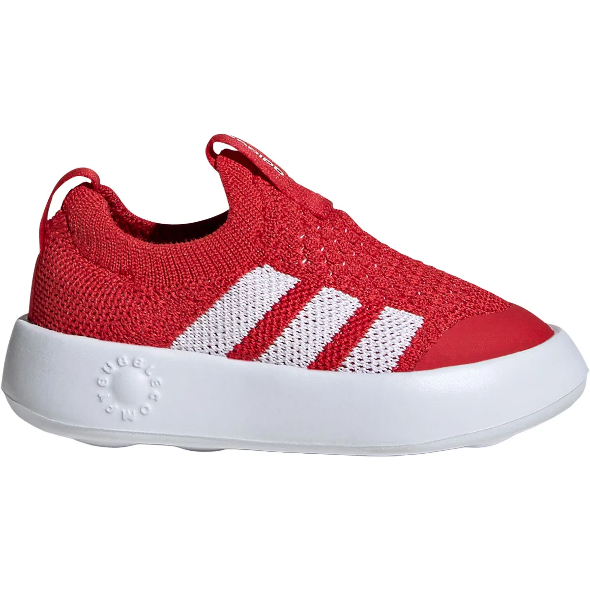 Детские туфли для мальчиков с широкой колодкой Bubblecomfy Adidas, Better Scarlet/Ftwr White/Core Black