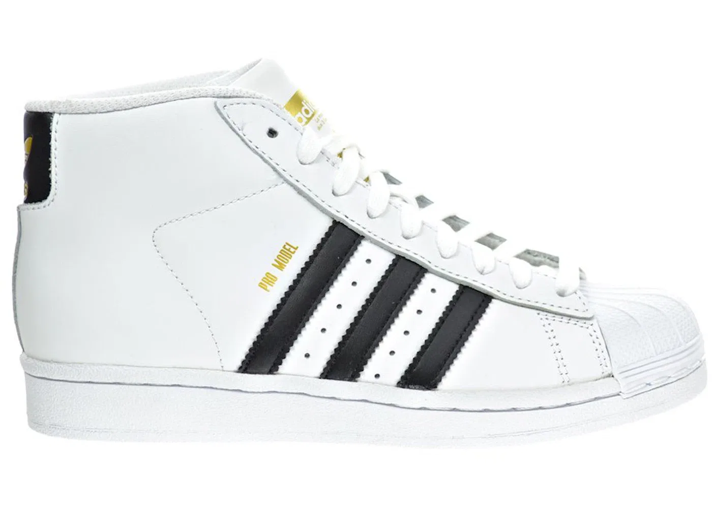 Детские кроссовки с замшевыми вставками Adidas Pro Model, White/Core Black