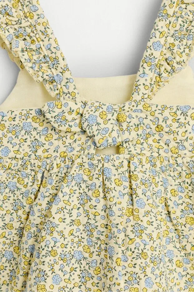 Детское платье для девочек с открытыми плечами Lefties, Light Yellow — фото 4