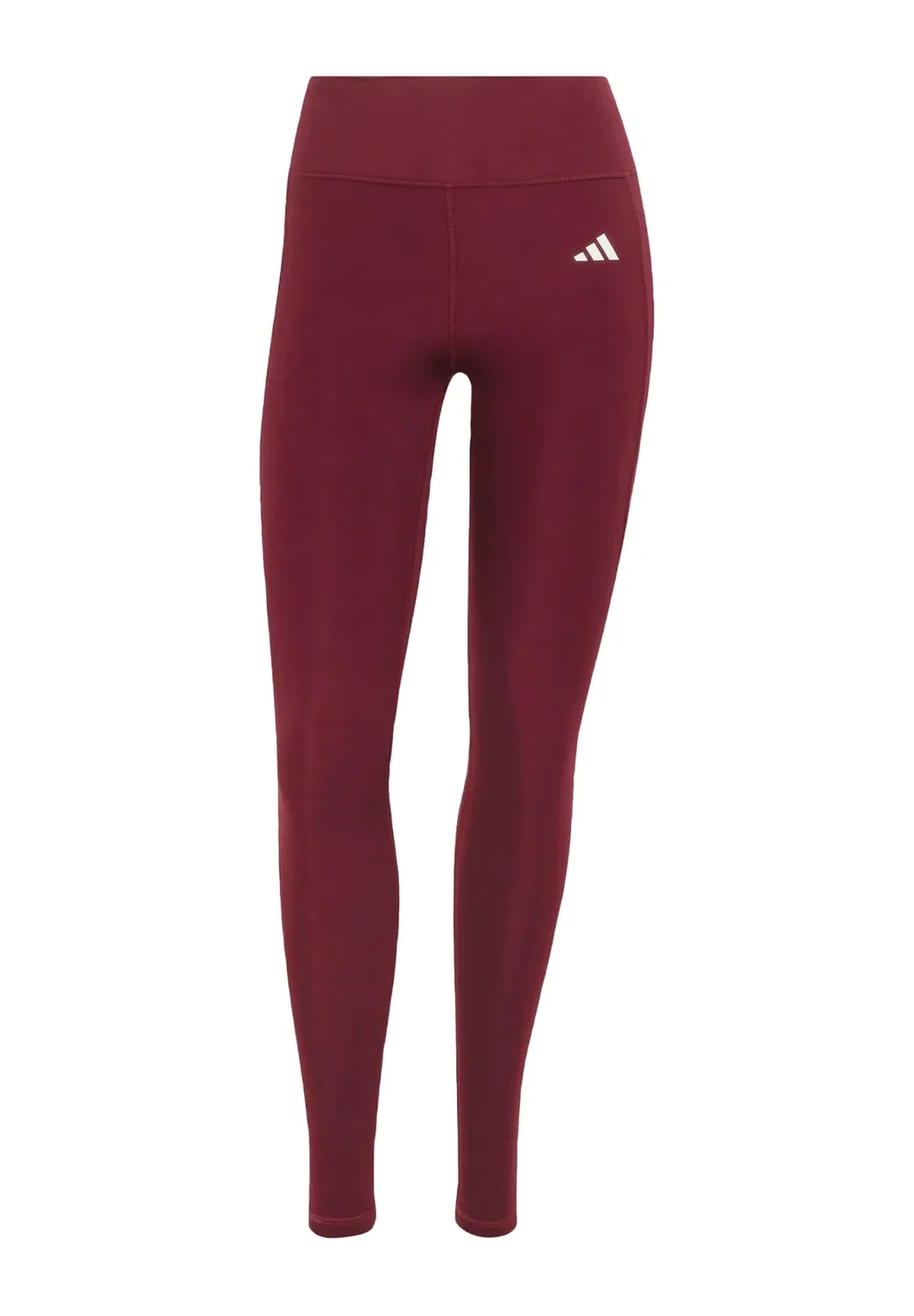 Леггинсы Adidas Optime Essentials с потайными карманами, полной длины - леггинсы Adidas Performance, Maroon — фото 4