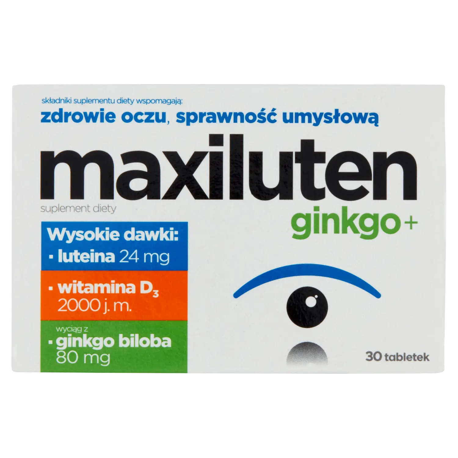 

Maxiluten Ginko+ биологически активная добавка, 30 таблеток/1 упаковка