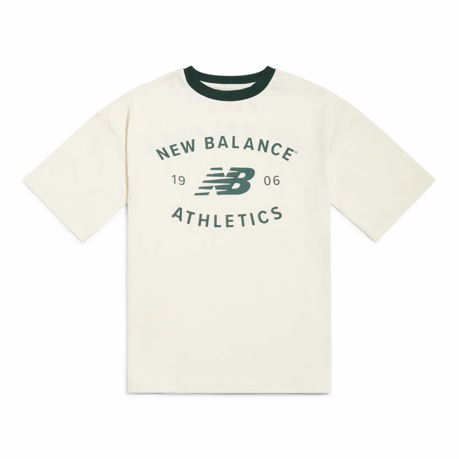 Детская футболка оверсайз с логотипом Athletics Varsity Graphic New Balance, Angora