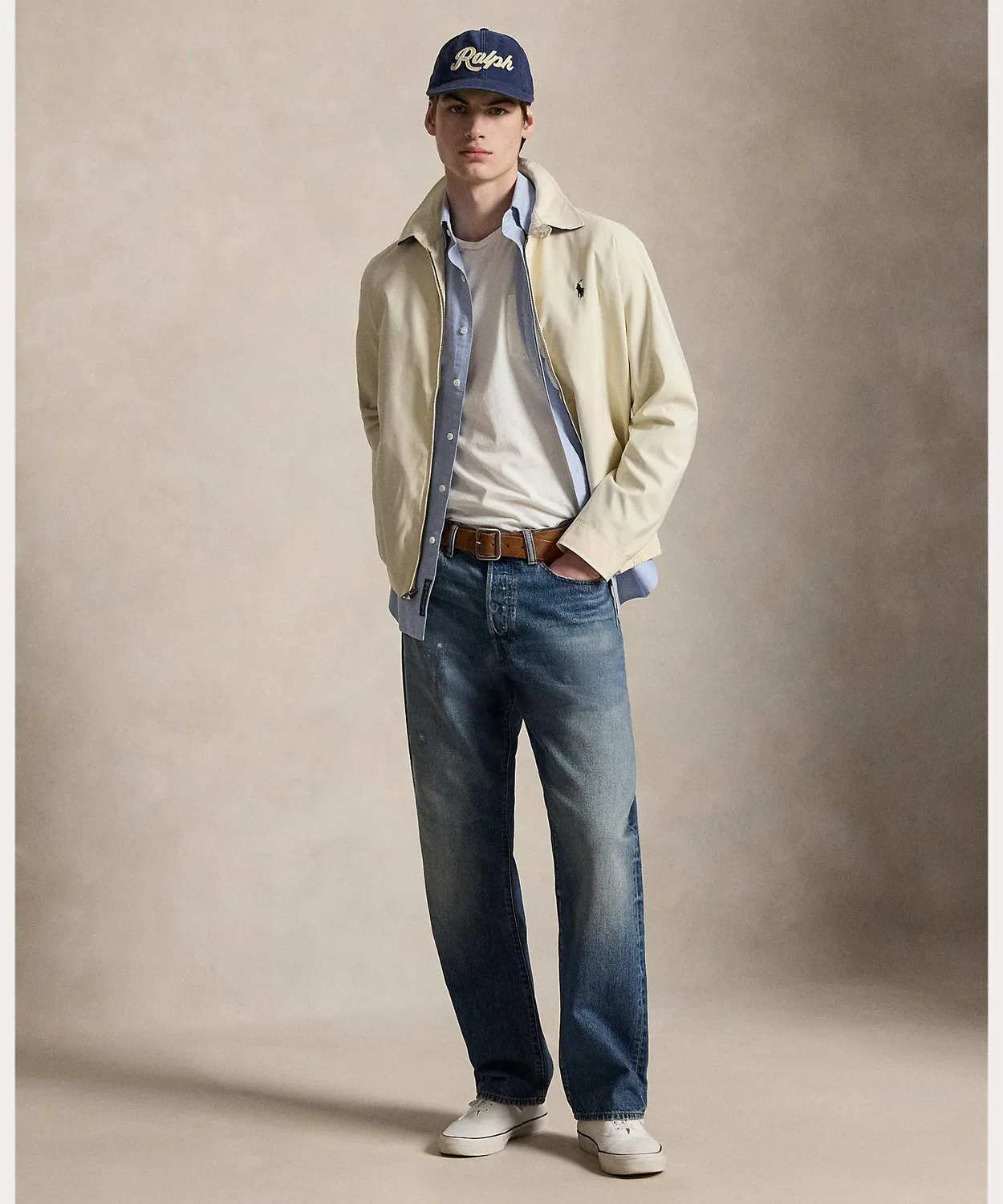 Мужская куртка из твила с длинным рукавомPOLO RALPH LAUREN, Blue — фото 3