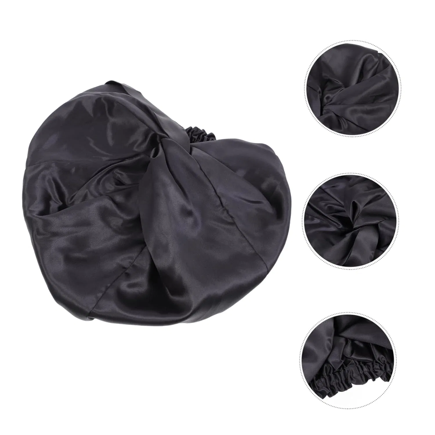 Шапочка для душа Seiden Schlafhaube, Happyyami, Schwarz — фото 3
