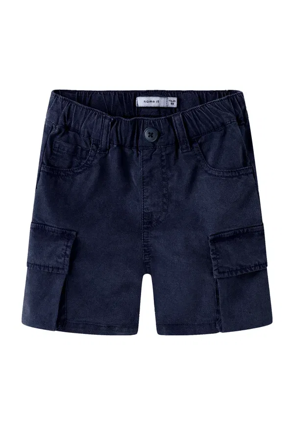 Шорты из лиоцелла Cargoshorts baggy fit - shorts Name It, синий — фото 3