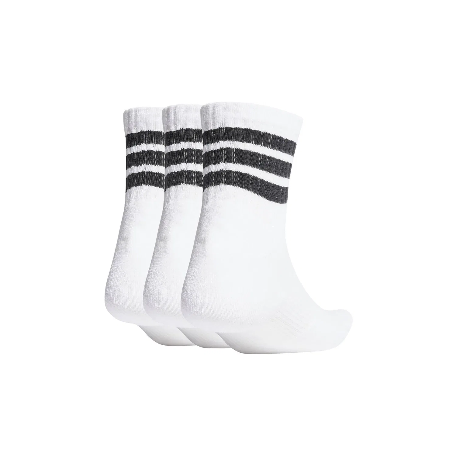 Мужские короткие носки с тремя полосками Adidas Originals, White — фото 2