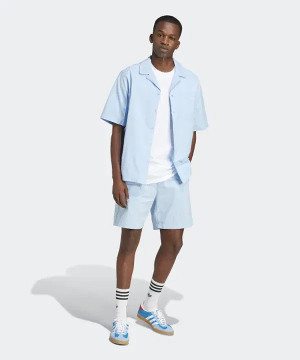 Шорты из сирсакера, Essential, Adidas, ясное небо — фото 3