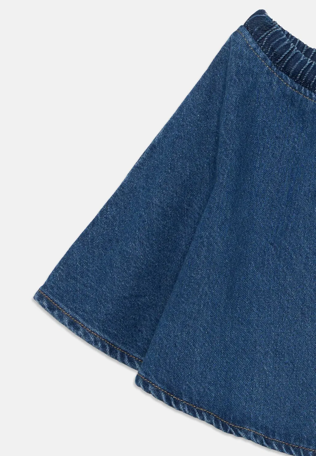 Юбка Коглая - мини-юбка Only Girls, Medium Blue Denim — фото 3