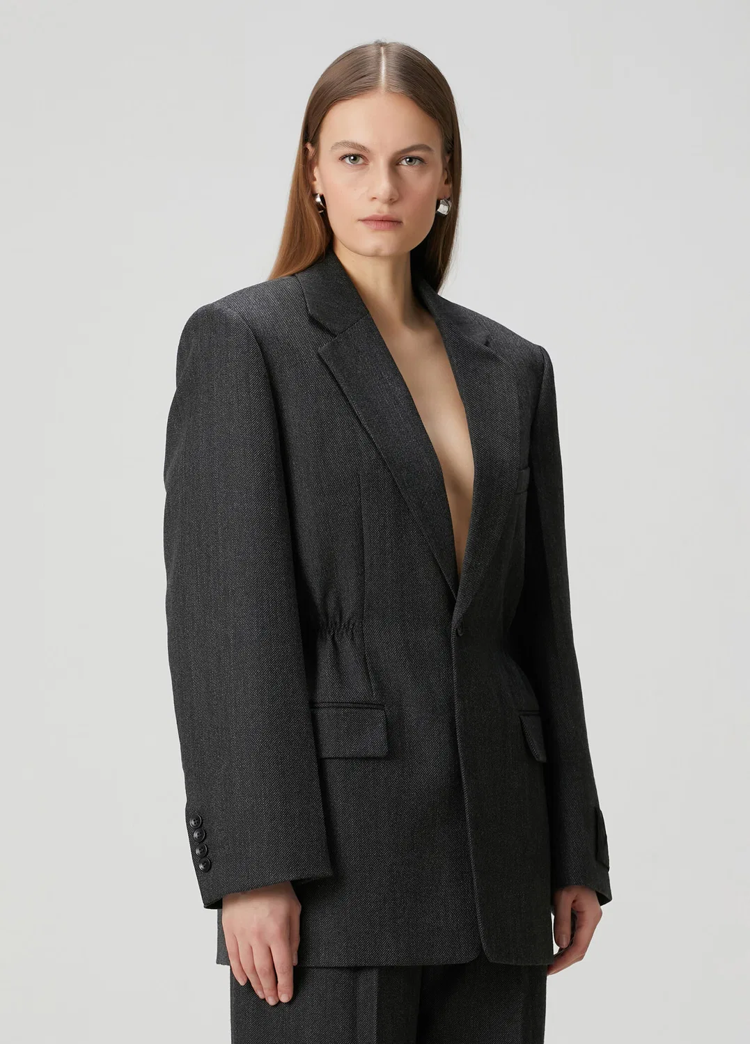 Блейзер Alexander Wang Oversized, black — фото 3