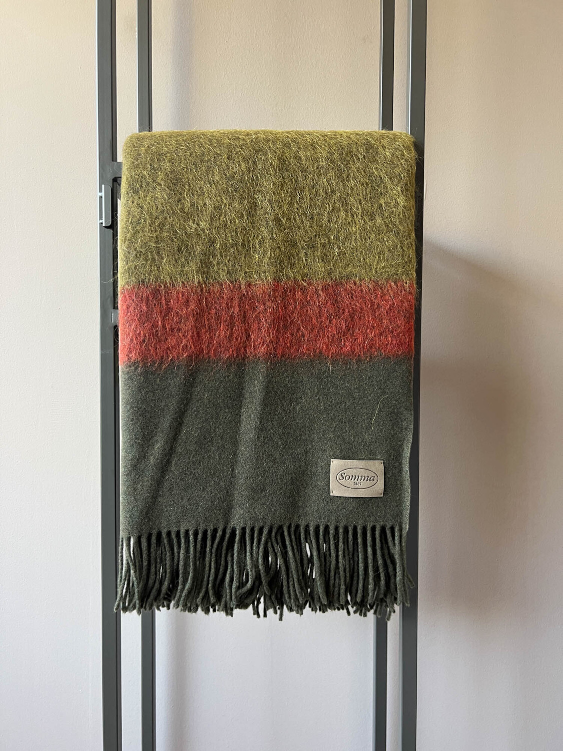 

Плед Somma Cosmo In Wool And Alpaca, 130×180 см, зеленый