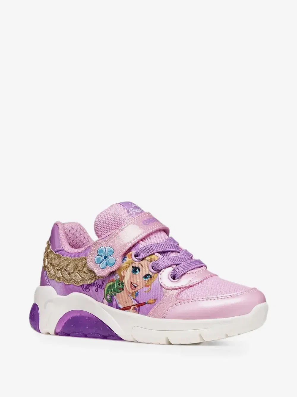 Кроссовки X Disney Fadinlight с блестящими деталями Geox Kids, фиолетовый
