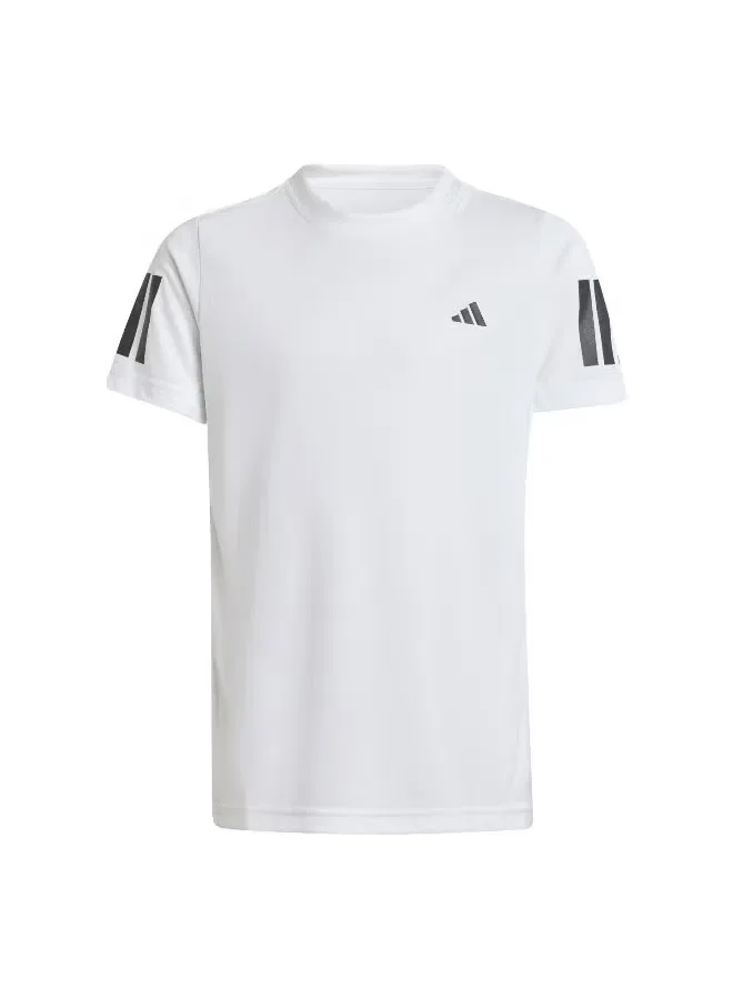 Футболка с технологией FreeLift Boys Club Tennis Climacool 3-Stripes Adidas, белый