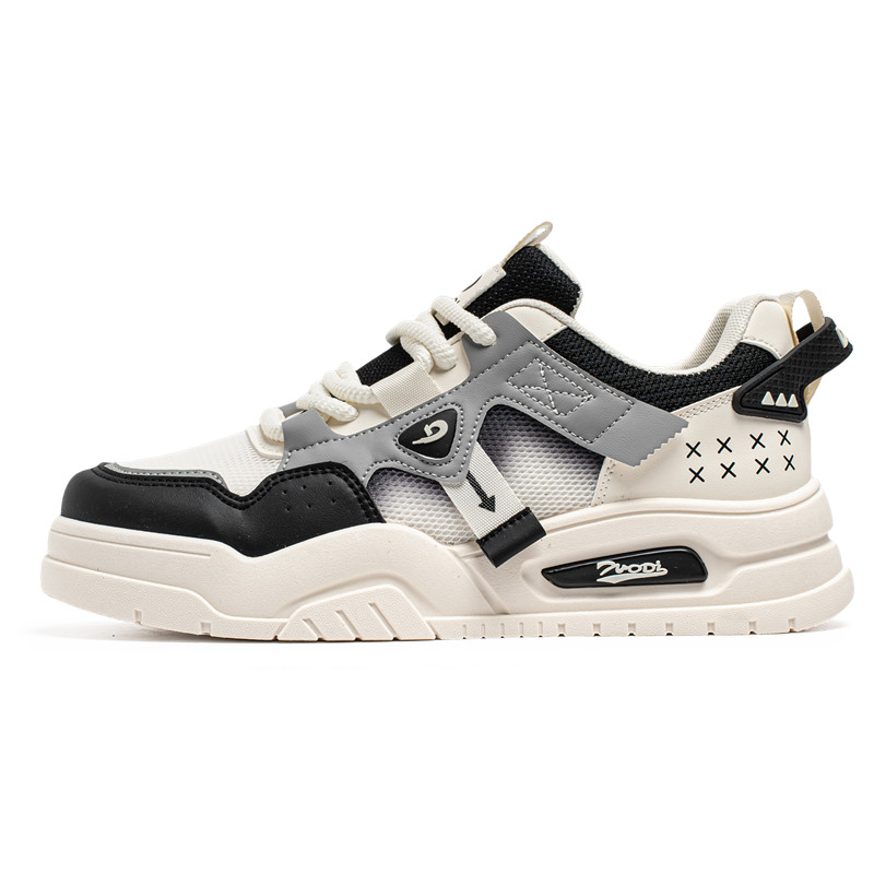 

Нескользящие и износостойкие легкие низкие мужские кроссовки YIVELOVE, Beige Black