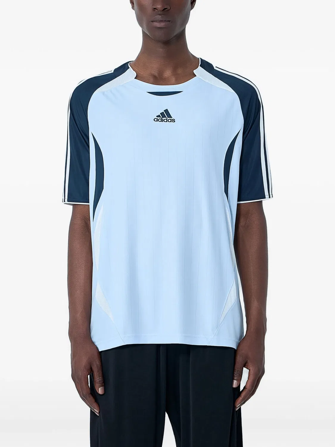 Футболка с круглым вырезом, синяя Adidas, синий