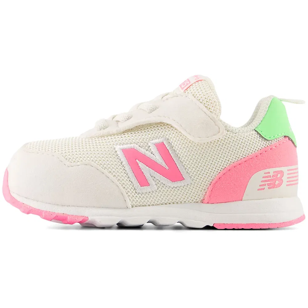 Детские кроссовки для девочек с застежкой липучка New balance 515 New-B, Beige — фото 4