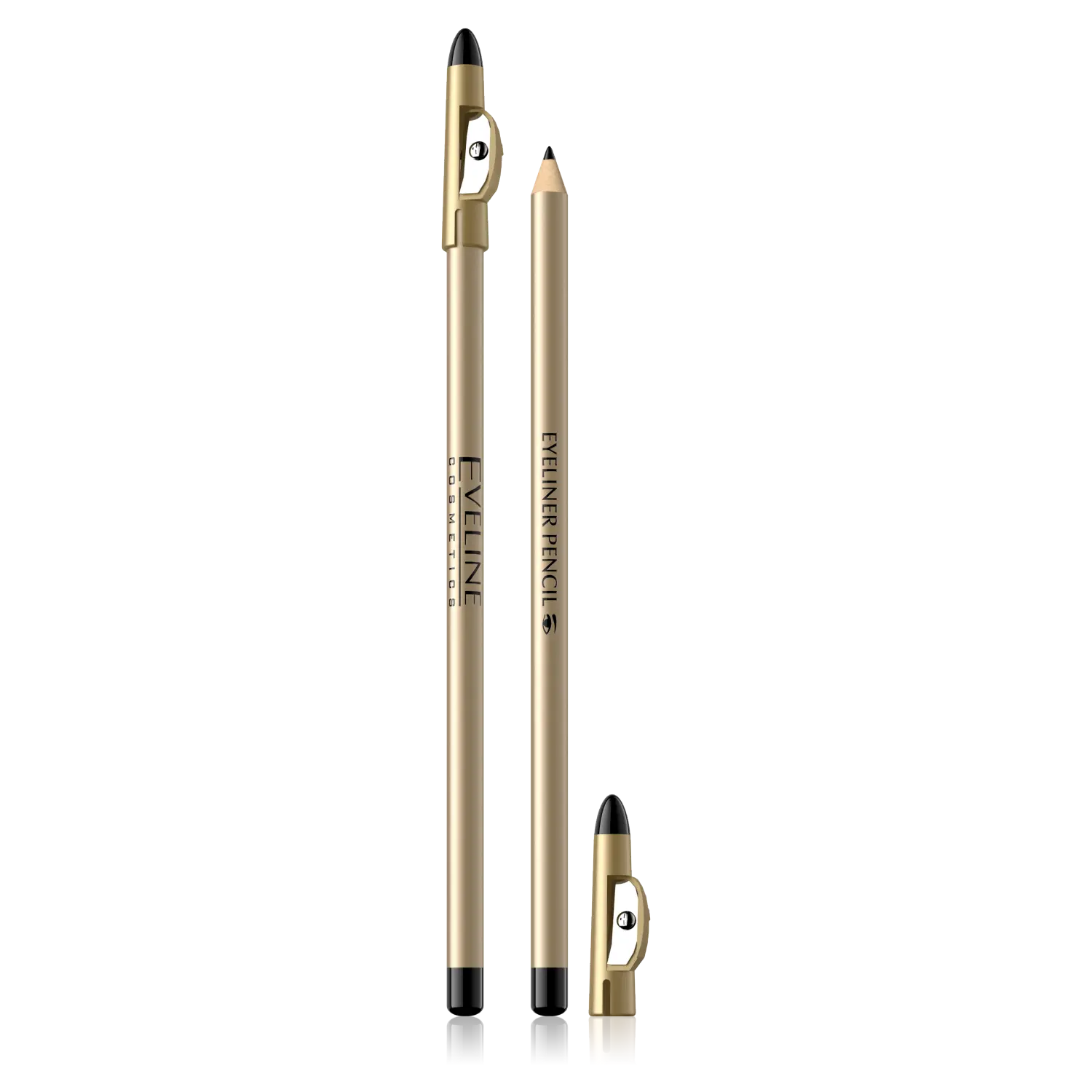 

Eveline Cosmetics Eyeliner Pencil карандаш для глаз с точилкой черный, 2 г