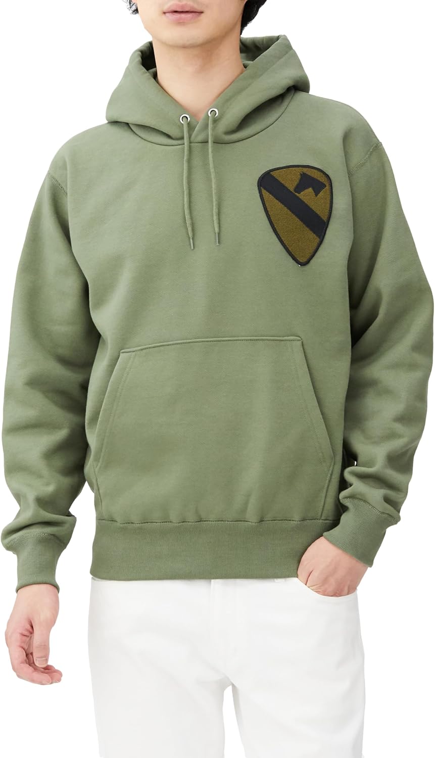 

Толстовка с капюшоном в стиле F, нашивка с гербом армии США, на флисовой подкладке, без капюшона, оливково-зеленый цвет F-Style