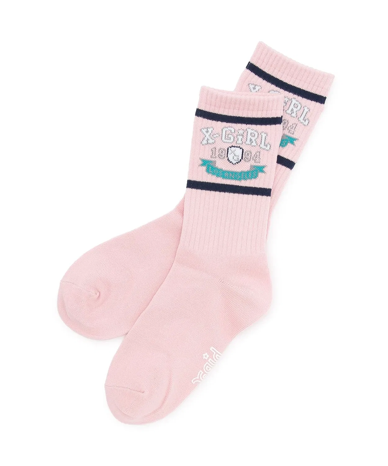 Носки с ребристым верхом и логотипом Emblem Logo Line.