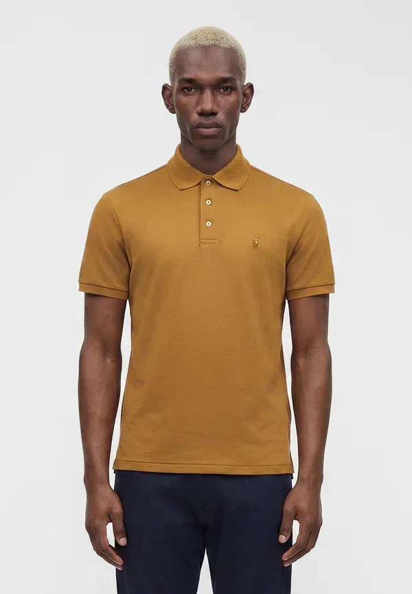 Футболка поло хлопковая Custom Slim Fit Soft Cotton Polo Shirt Polo Ralph Lauren, коричневый