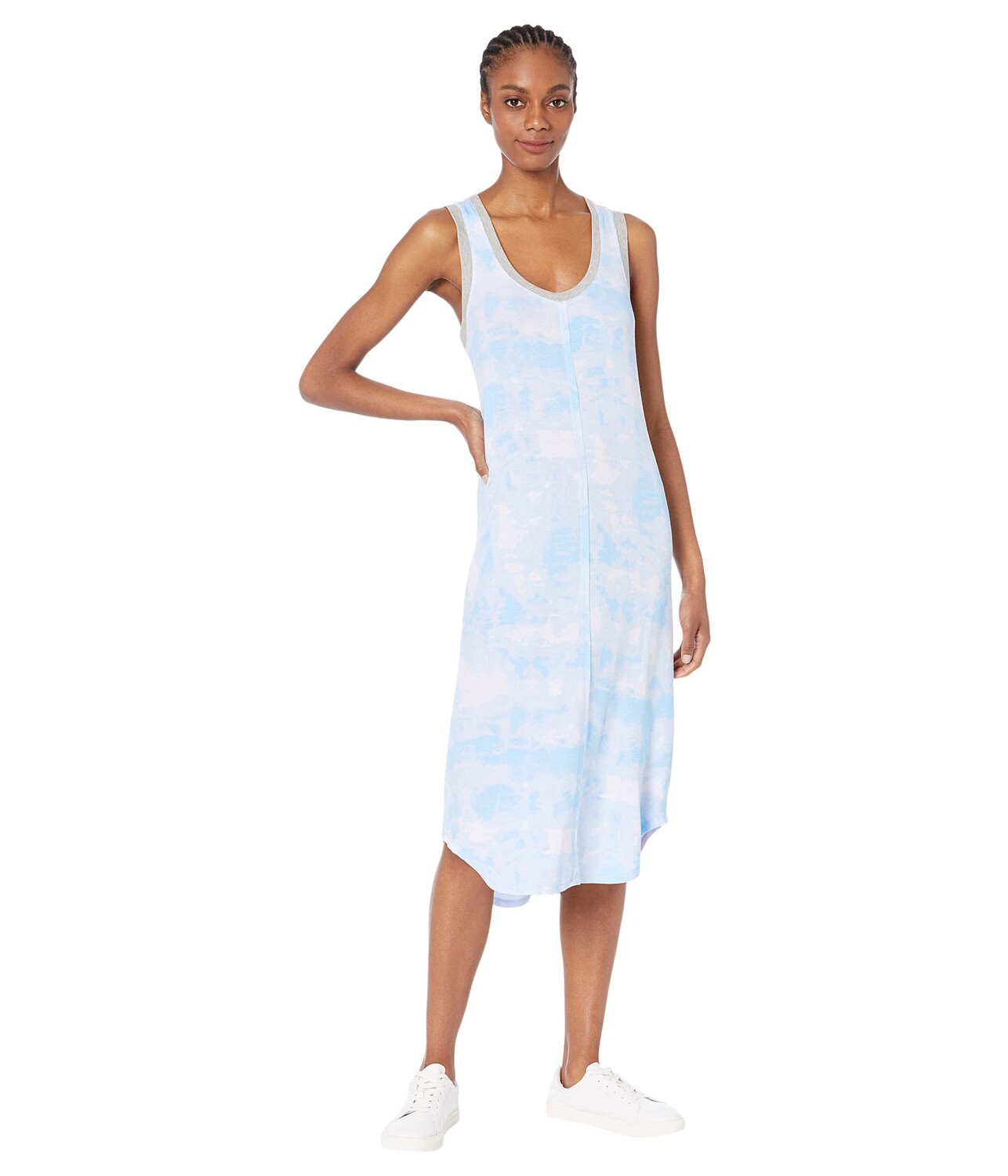 

Платье Splendid, Ribbed Jersey Racerback Maxi Gown
