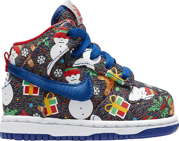 

Кроссовки Nike Dunk High QS TD 'Ugly Christmas Sweater' 2017, черный