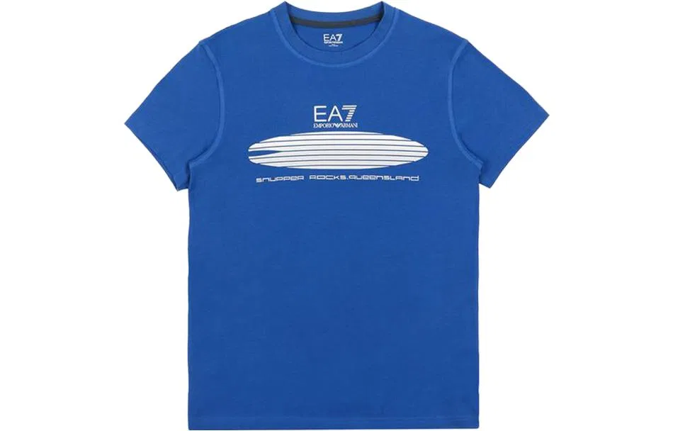 Футболка EA7 Emporio Armani синяя