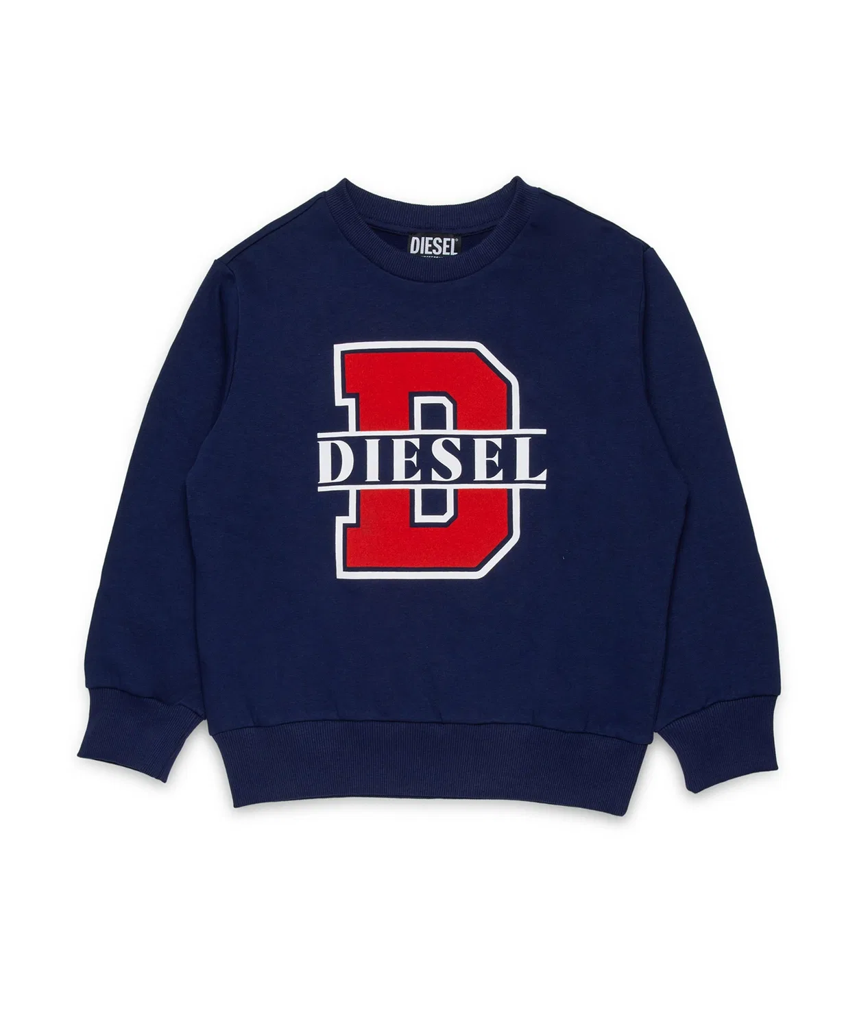 Детский свитшот с брендовым принтом DIESEL KIDS, Неви