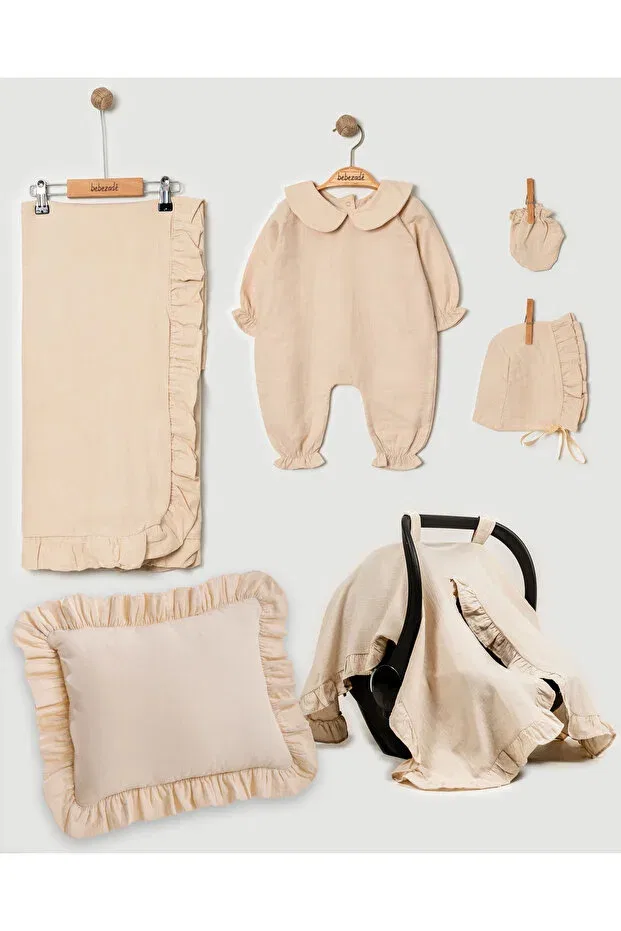 Детский комплект из муслина для новорожденных Bebezade, Beige