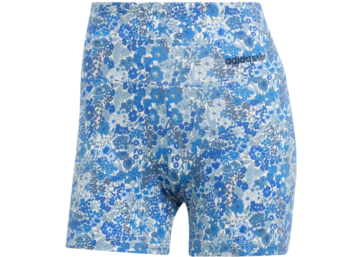 Женские шорты с принтом Adidas Originals x Liberty London Tonal Booty, Multicolor/Chalk White