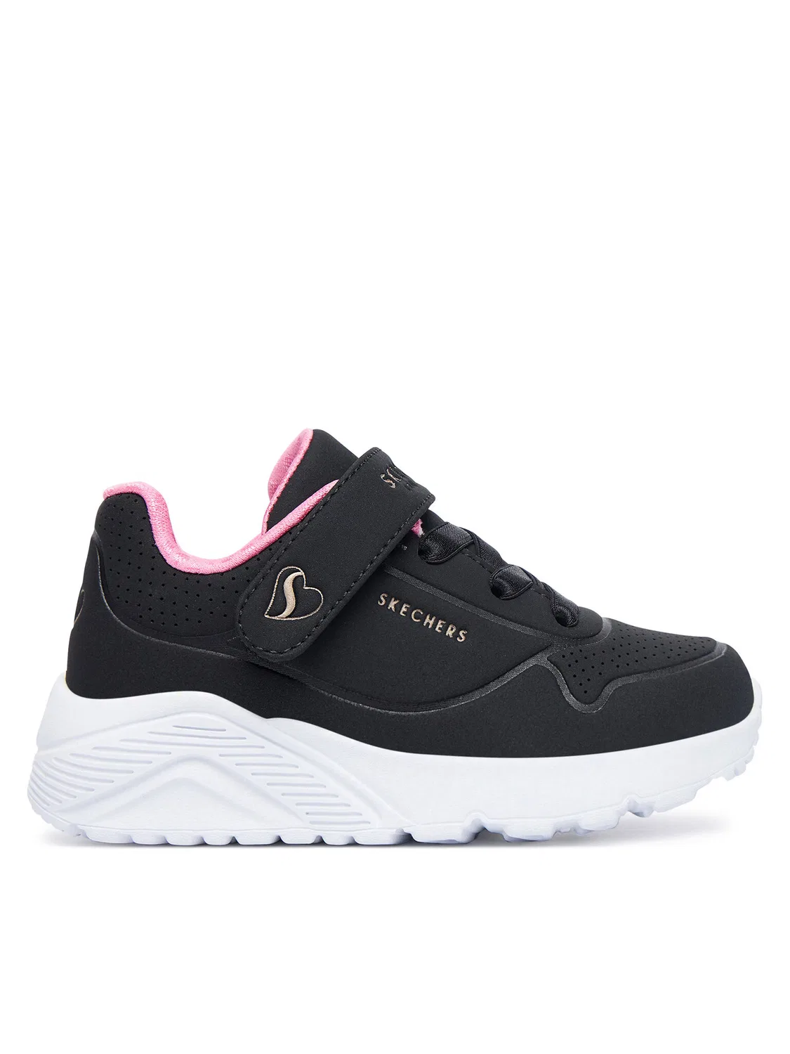 Кроссовки для девочки Uno Lite Skechers, черный