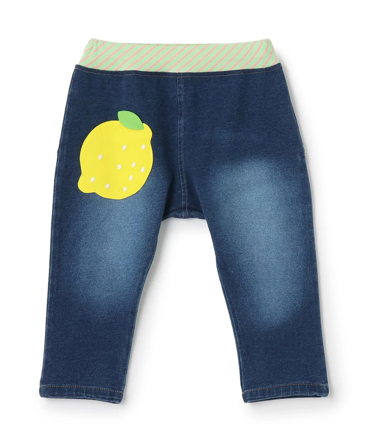 Детские джинсовые брюки с принтом цитруса, модель Citrus Knit, baby cheer, Navy