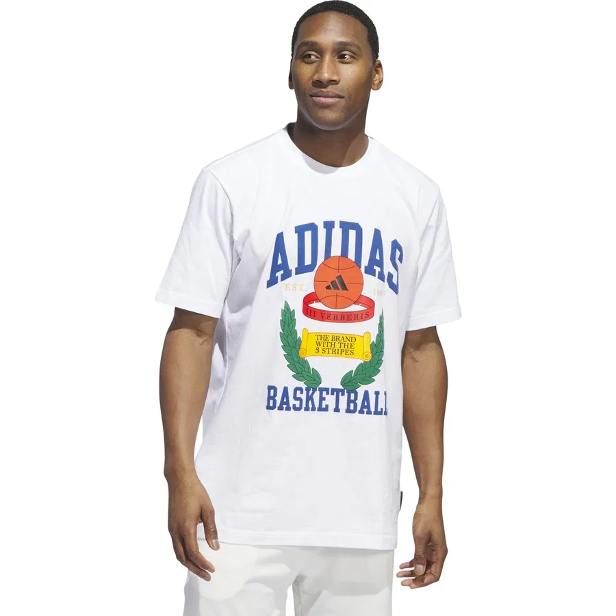 Футболка с длинным рукавом Varsity Crest T adidas, Белый — фото 2