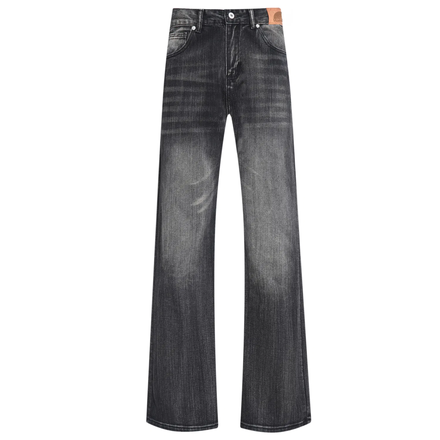 Детские джинсы с принтом Classic Rainbow Jeans Unisex MostwantedLab, Vintage Black