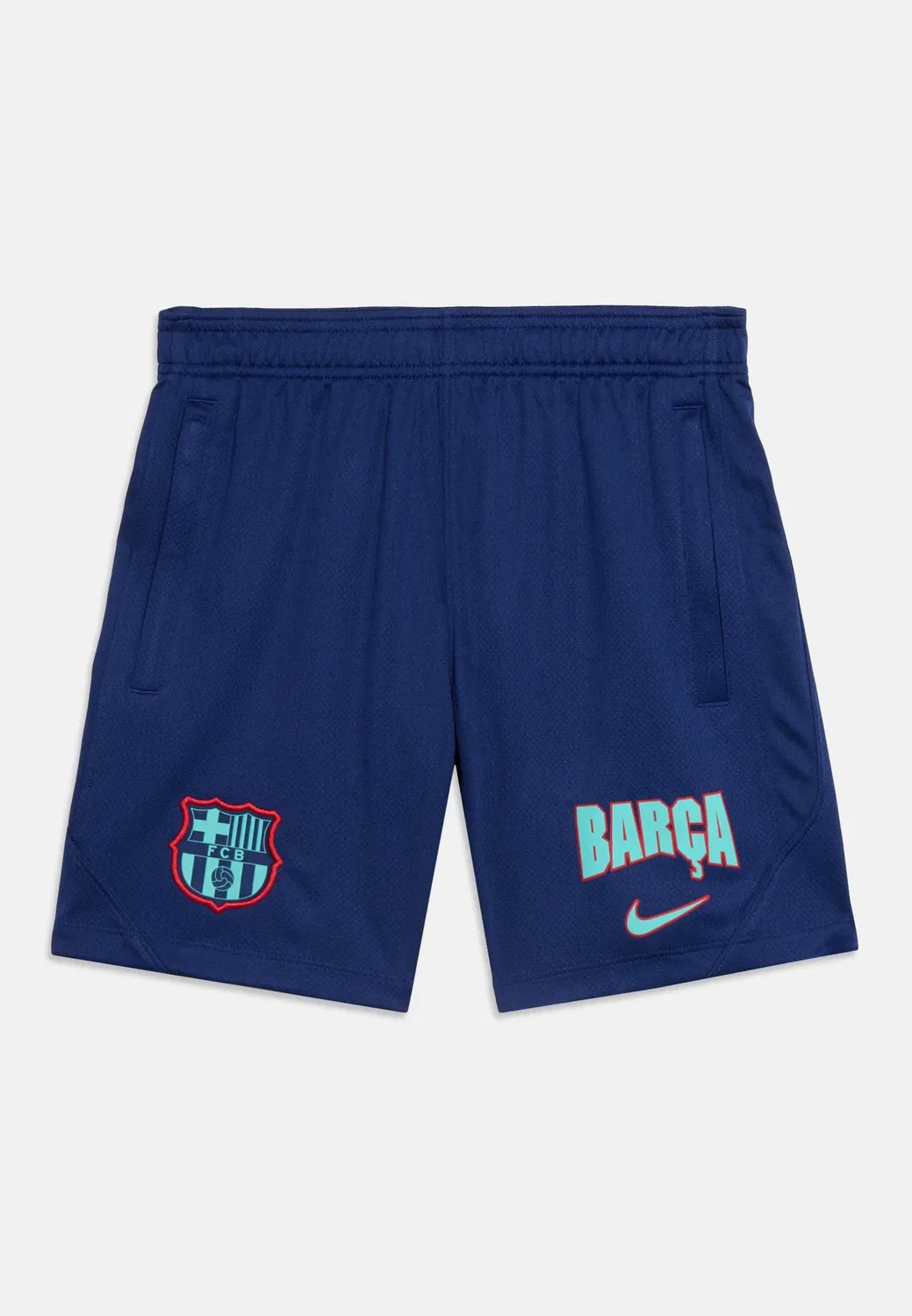 Фк Барселона, ФК ФК, третий удар, унисекс - спортивные шорты Nike Performance, Loyal Blue/Green Frost