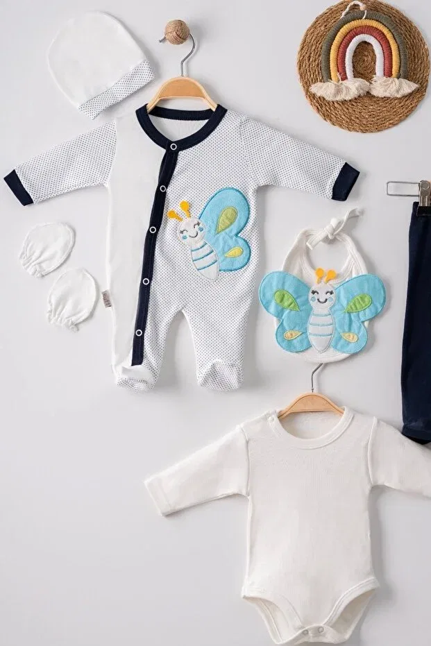 Детский комплект боди для мальчиков хлопковый Babydonat, Black — фото 2