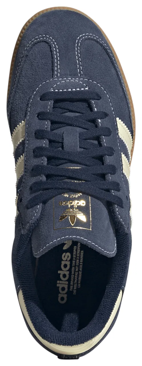 Кроссовки для мальчиков Samba Adidas, цвет Night Indigo/Warm Vanilla/Gum — фото 4