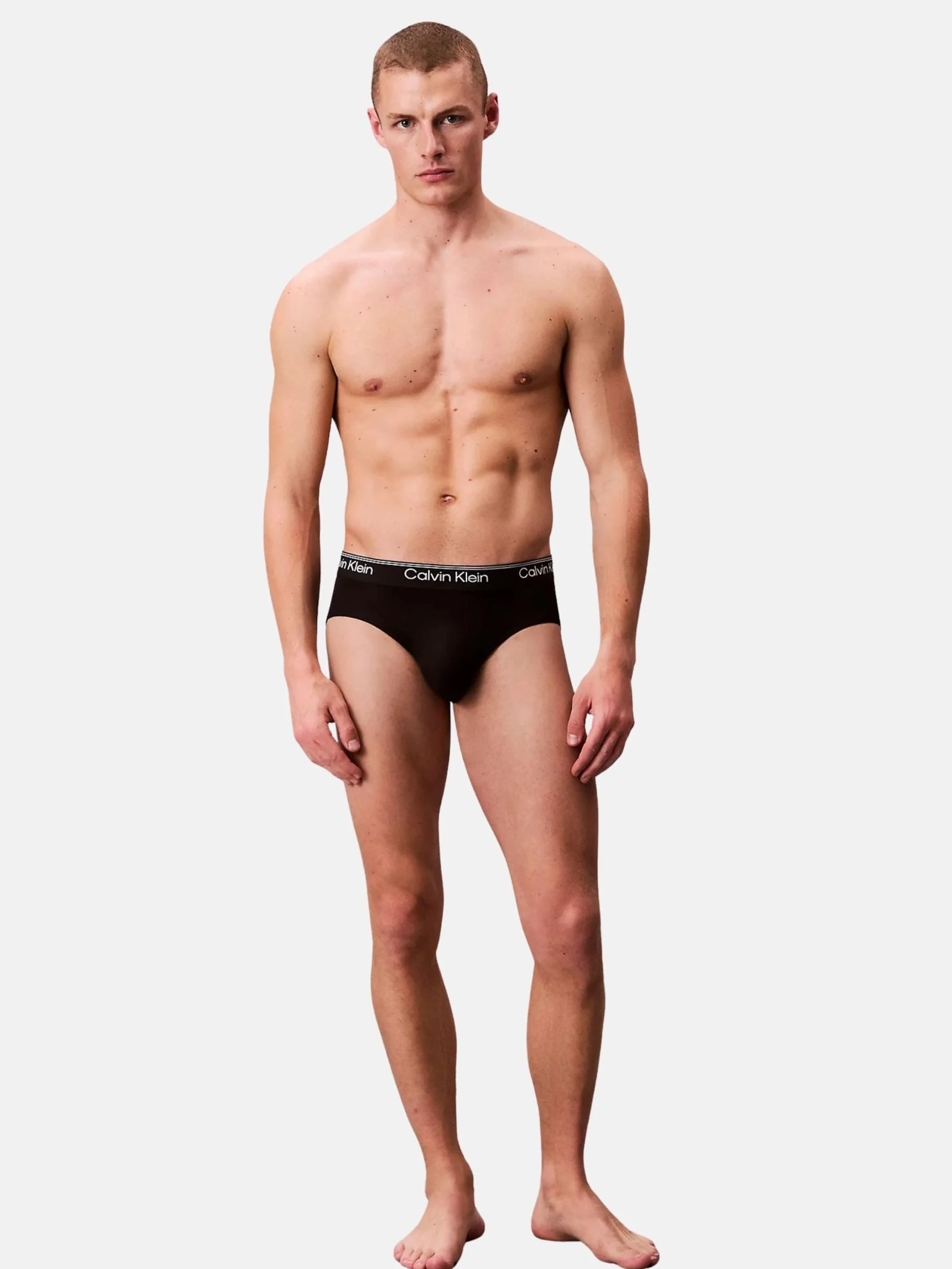 Комплект трусов Calvin Klein Hip Briefs 3 шт., черный