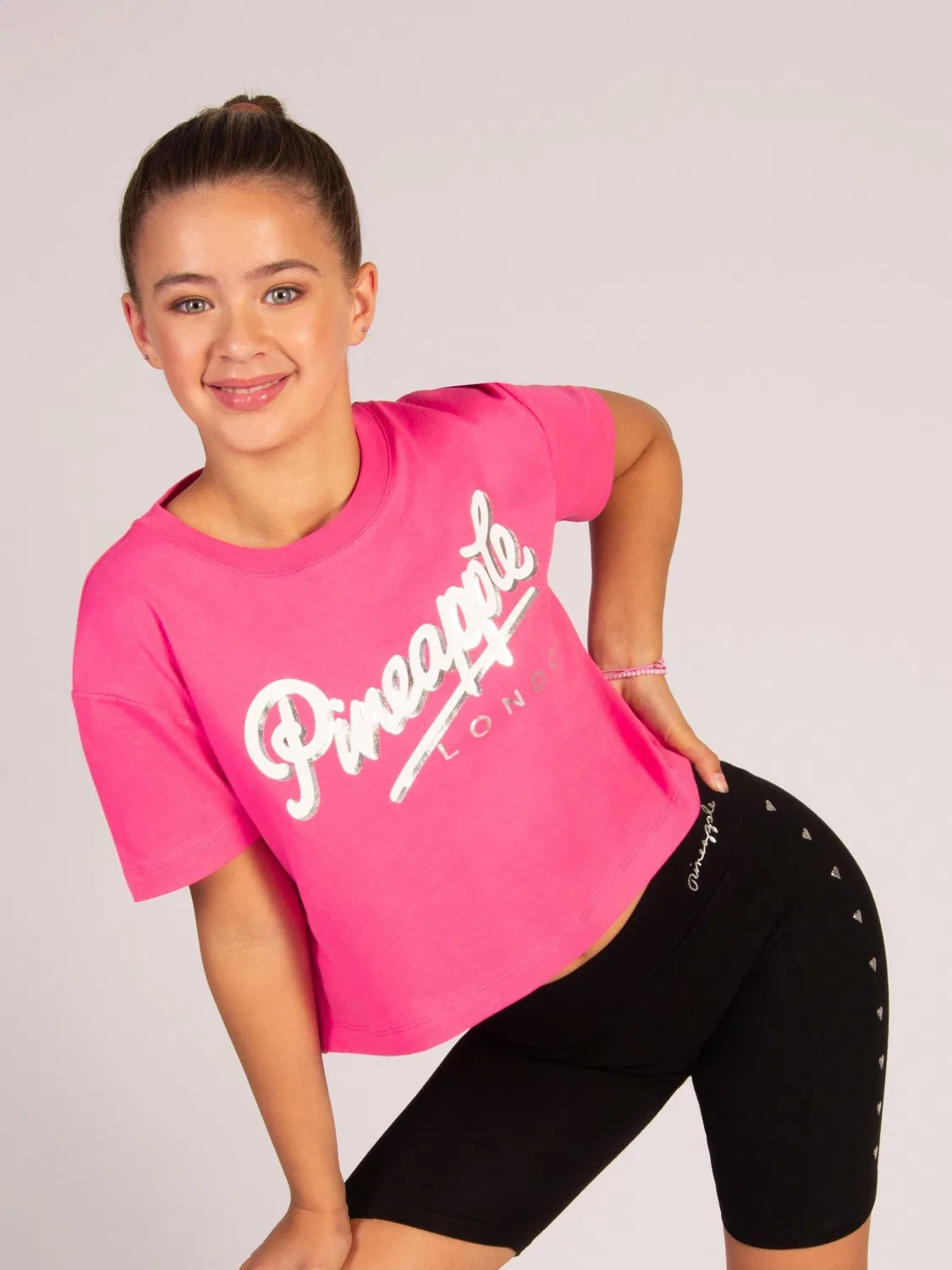 Футболка-кроп Pineapple Pink Logo Pineapple, розовый