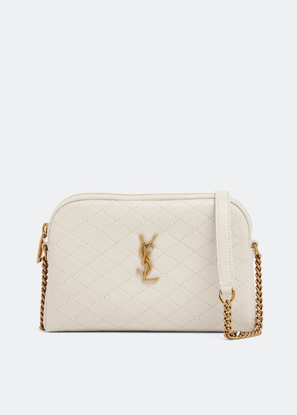 

Сумка кросс-боди SAINT LAURENT Gaby zipped pouch, белый