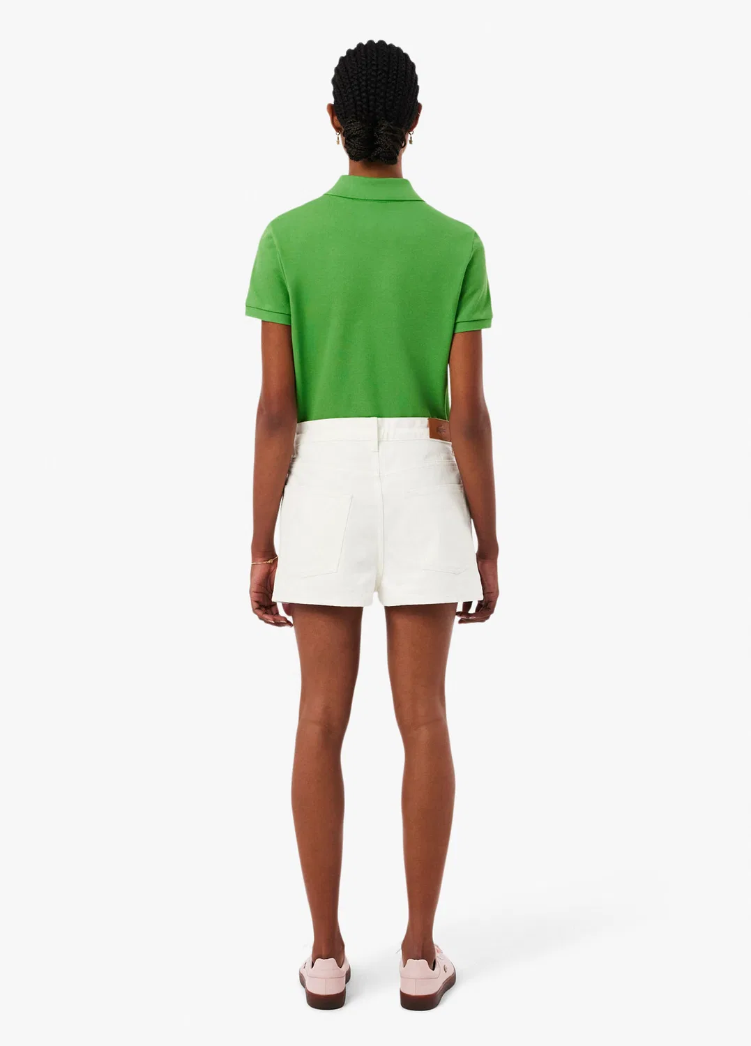 Шорты джинсовые Lacoste, белый — фото 3