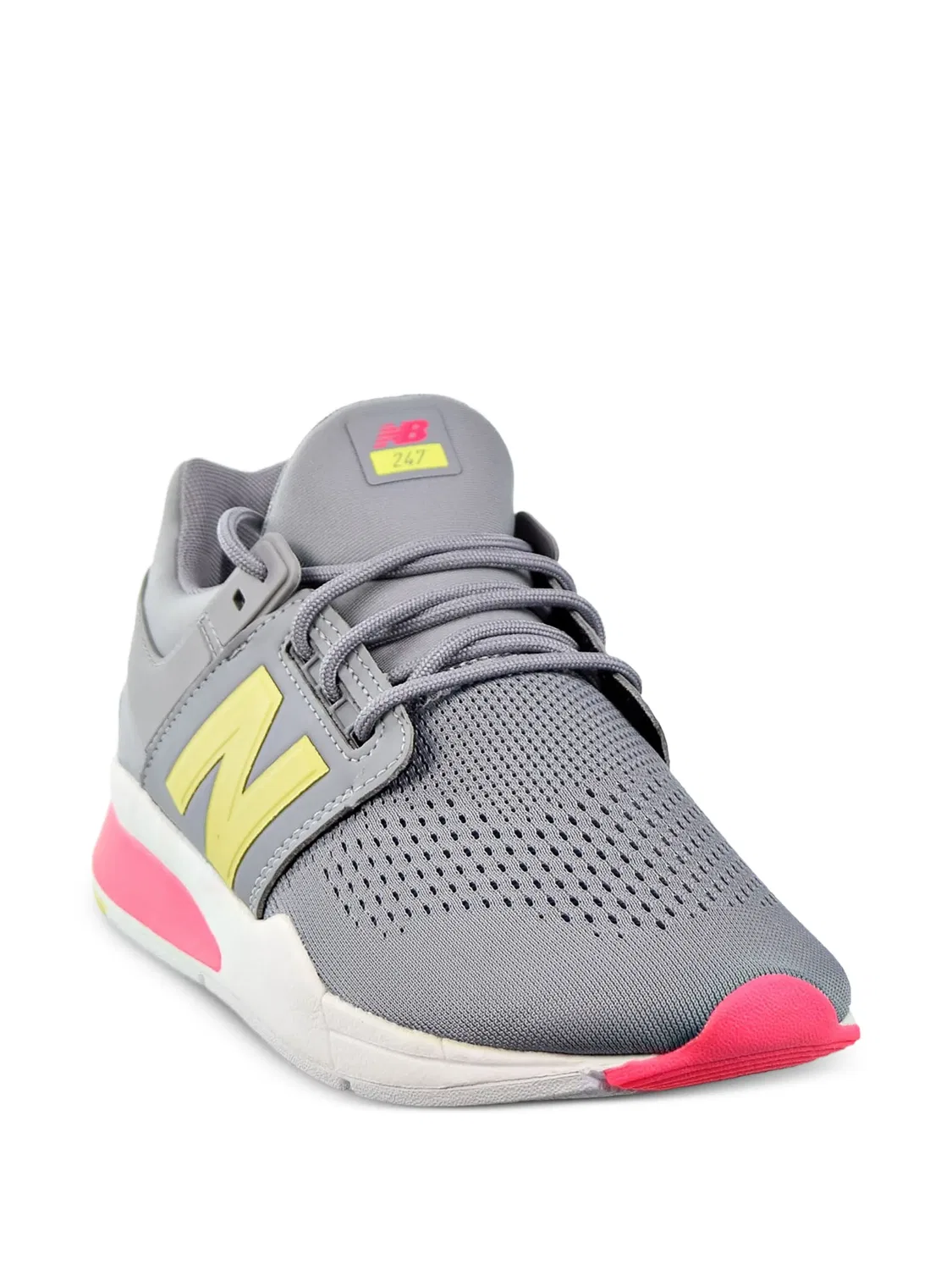 Кроссовки 247v2 Grey Yellow New Balance Kids, серый